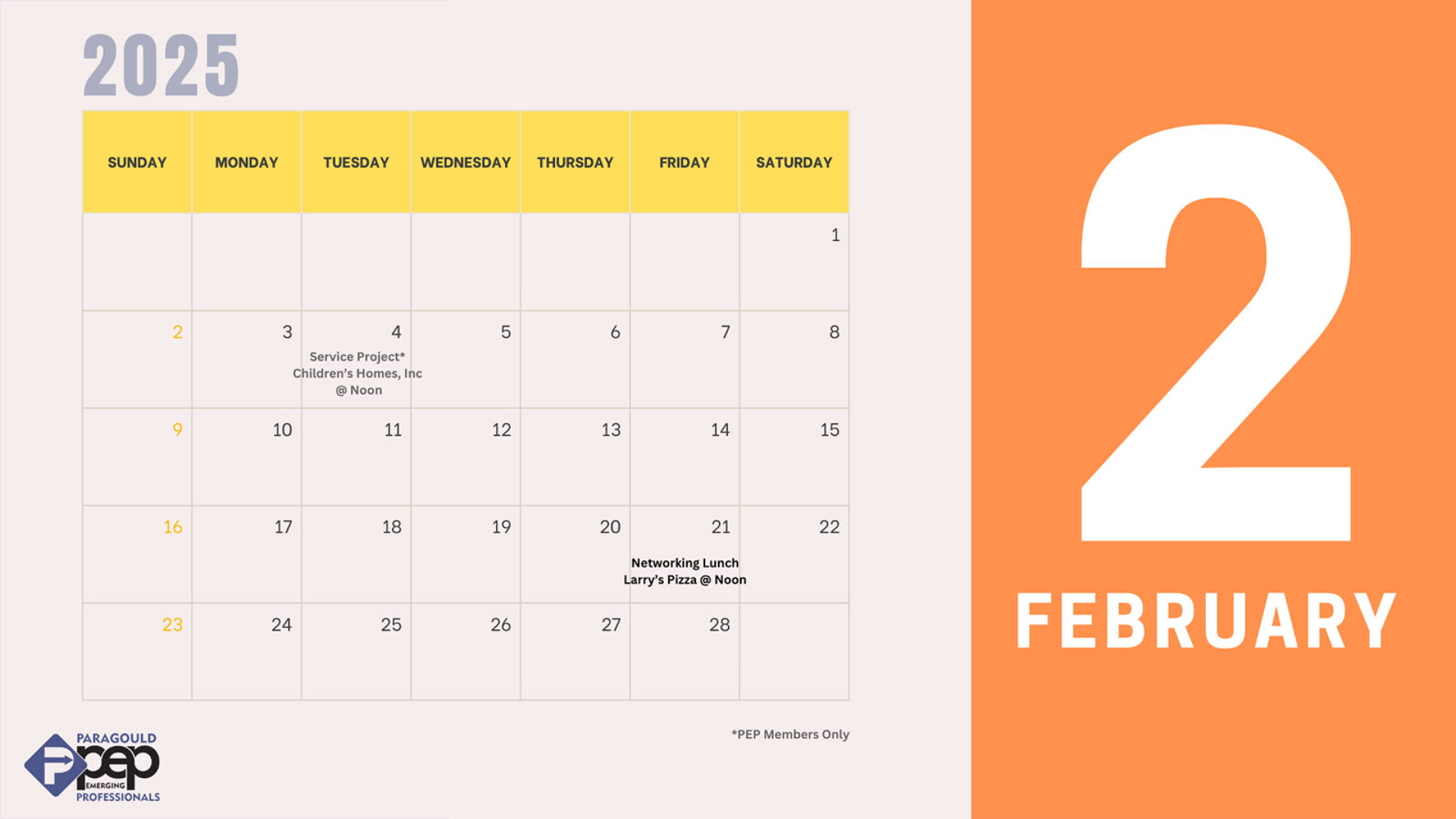 February 2025 Events