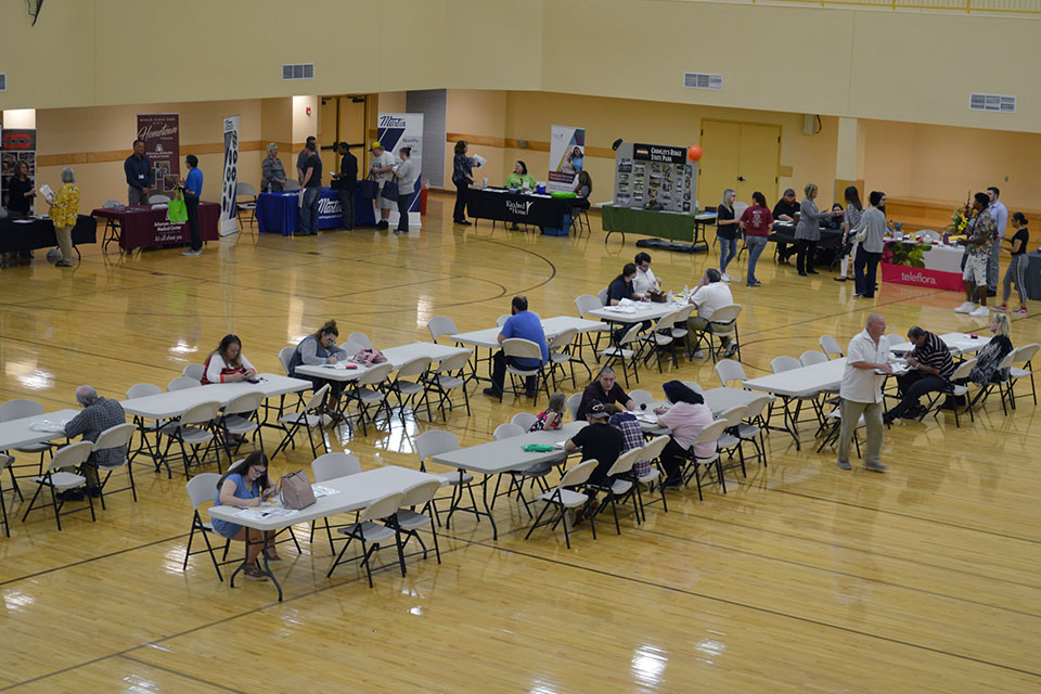 Paragould Job Fair, where businesses try to find employees from the community.