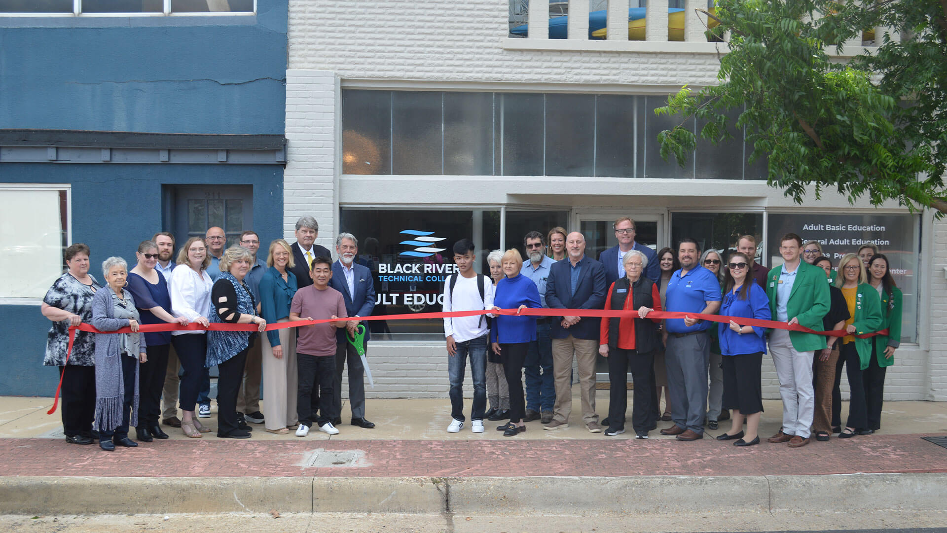 Ribbon cutting ceremony at Black River Technical College.