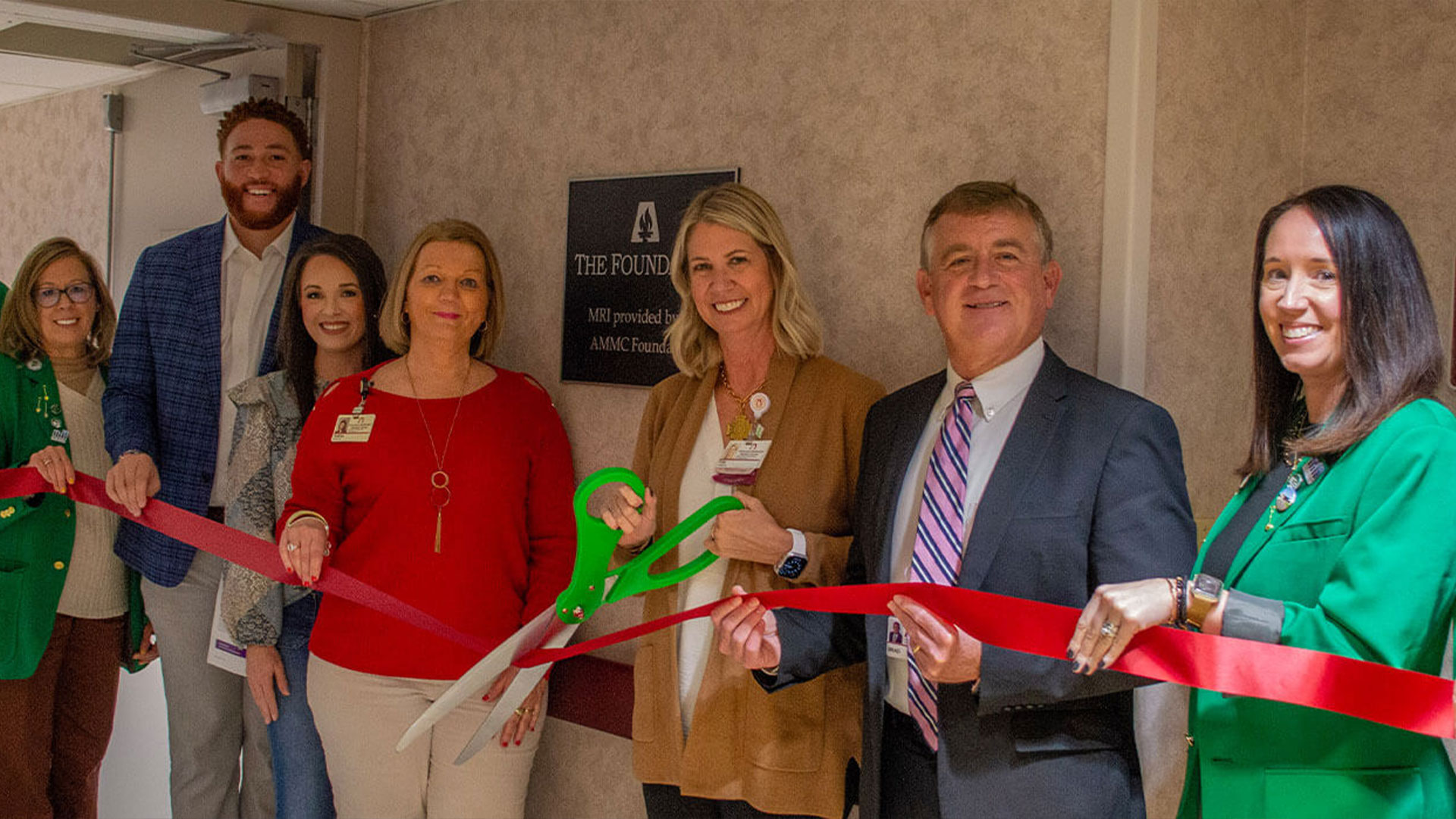 Ribbon cutting ceremony celebrating AMMC's new MRI machine!